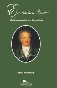 Vorderes Coverbild Ein bisschen Goethe