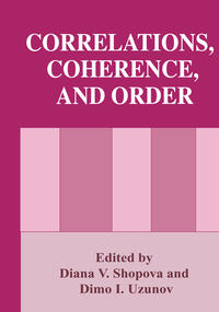 Vorderes Coverbild Correlations, Coherence, and Order