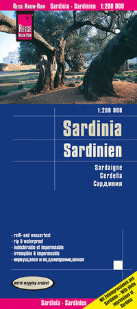 Vorderes Coverbild Reise Know-How Landkarte Sardinien / Sardinia (1:200.000)