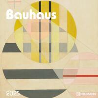 Vorderes Coverbild N NEUMANNVERLAGE - Bauhaus 2025 Broschürenkalender, 30x30cm, Wandkalender mit ausgewählten Kunstwerken, internationalen Feiertagen, Mondphasen und viel Platz für Notizen