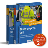 Vorderes Coverbild Einstellungstest Zoll: Prüfungspaket mit Testsimulation