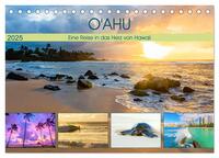 Vorderes Coverbild O'ahu - Eine Reise in das Herz von Hawaii (Tischkalender 2025 DIN A5 quer), CALVENDO Monatskalender