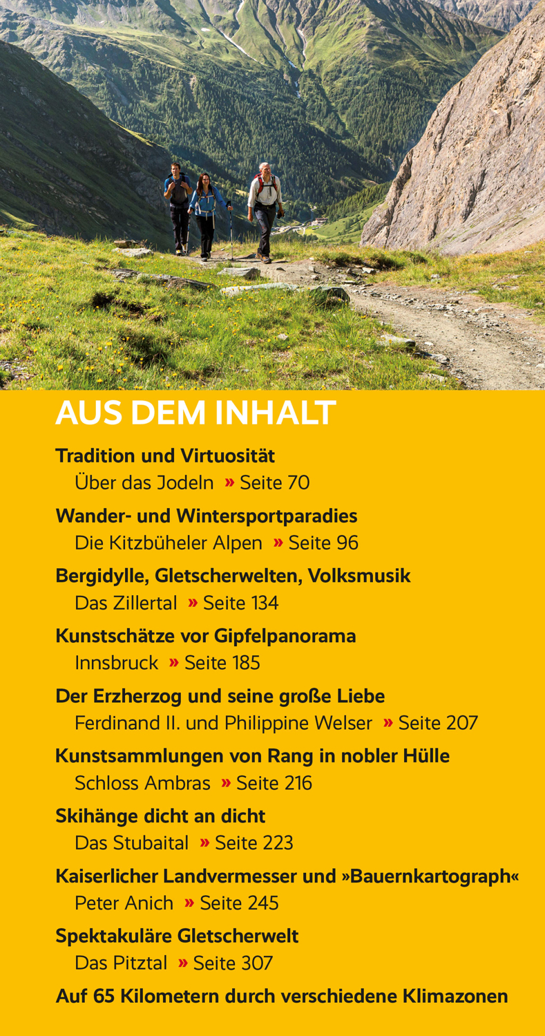 Beispielinhalt (Bild) TRESCHER Reiseführer Tirol