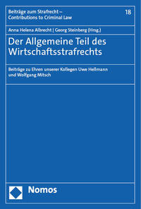Vorderes Coverbild Der Allgemeine Teil des Wirtschaftsstrafrechts