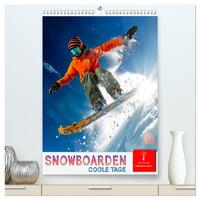 Vorderes Coverbild Snowboarden - coole Tage (hochwertiger Premium Wandkalender 2025 DIN A2 hoch), Kunstdruck in Hochglanz