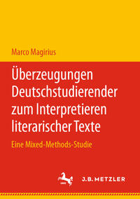 Vorderes Coverbild Überzeugungen Deutschstudierender zum Interpretieren literarischer Texte