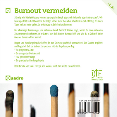 Rückseitencover Burnout vermeiden