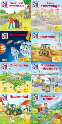 Vorderes Coverbild Pixi-8er-Set 296: Pixi zeigt dir WAS IST WAS (8x1 Exemplar)