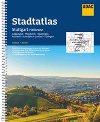 Vorderes Coverbild ADAC Stadtatlas Stuttgart, Heilbronn 1:20.000