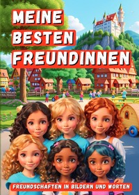 Vorderes Coverbild Meine besten Freundinnen: Ein spanndendes Freundebuch für coole Mädchen: Geheimnisse, Rätsel, Abenteuer &amp; Erinnerungen für die Schulzeit