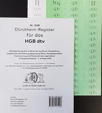 Vorderes Coverbild DürckheimRegister® HGB im dtv OHNE Stichworte