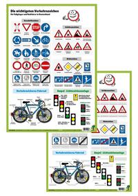 Vorderes Coverbild Verkehrszeichen für Fußgänger und Radfahrer