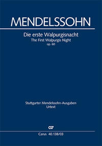 Vorderes Coverbild Die erste Walpurgisnacht (Klavierauszug)