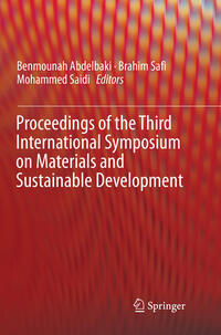 Vorderes Coverbild Proceedings of the Third International Symposium on Materials and Sustainable Development