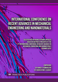 Vorderes Coverbild International Conference on Recent Advances in Mechanical Engineering and Nanomaterials