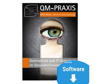 Vorderes Coverbild PRAXIS-DVD Datenschutz und IT-Sicherheit im Gesundheitswesen
