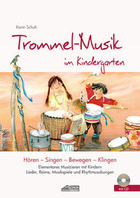 Vorderes Coverbild Trommel-Musik im Kindergarten (inkl. Lieder-CD)