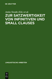 Vorderes Coverbild Zur Satzwertigkeit von Infinitiven und Small Clauses