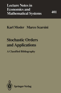 Vorderes Coverbild Stochastic Orders and Applications