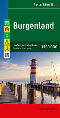Vorderes Coverbild Burgenland, Straßen- und Freizeitkarte 1:150.000, freytag & berndt