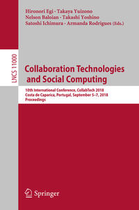 Vorderes Coverbild Collaboration Technologies and Social Computing