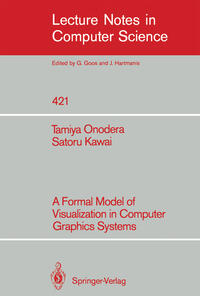 Vorderes Coverbild A Formal Model of Visualization in Computer Graphics Systems