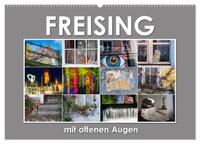 Vorderes Coverbild Freising mit offenen Augen (Wandkalender 2025 DIN A2 quer), CALVENDO Monatskalender
