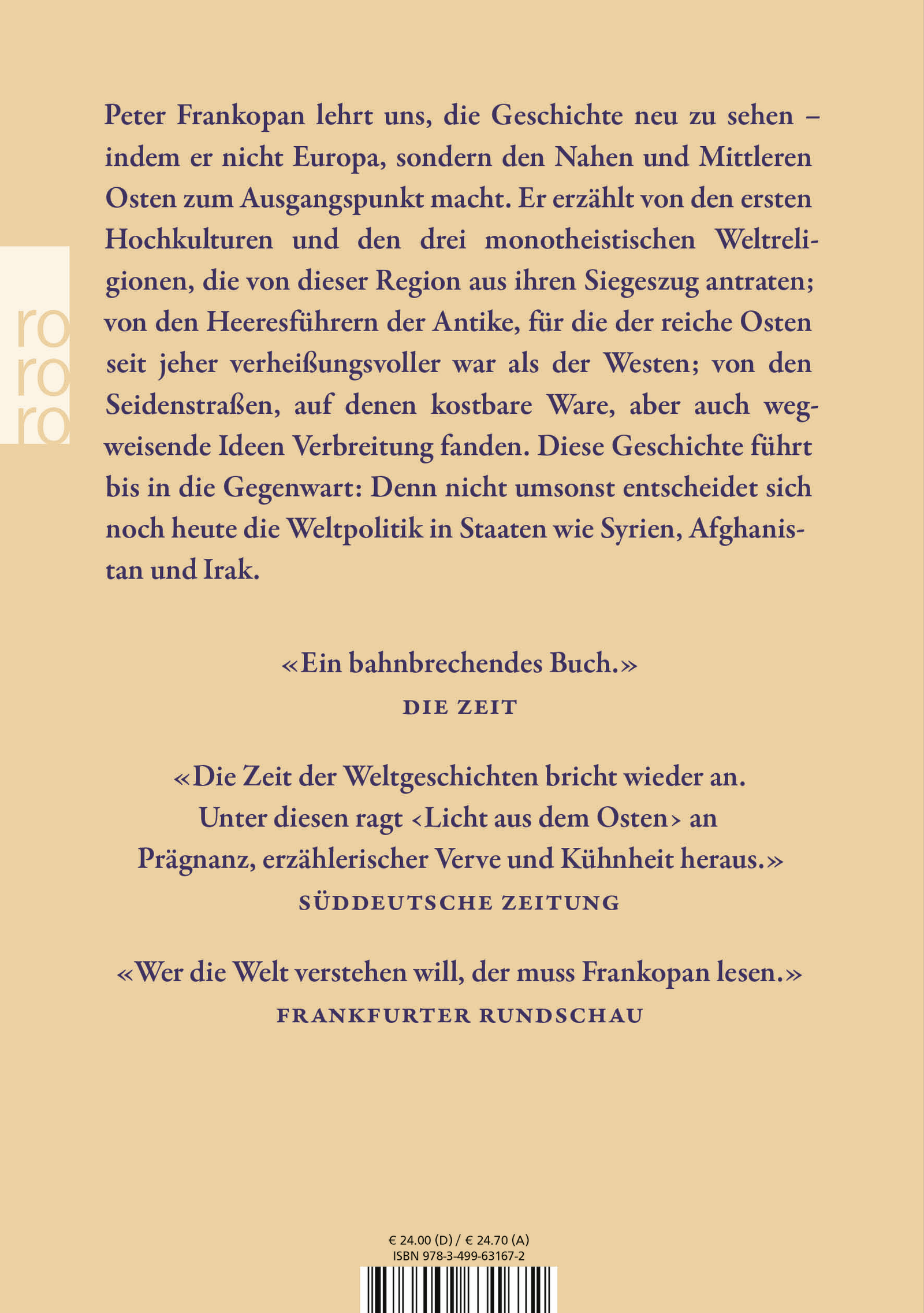 Rückseitencover Licht aus dem Osten