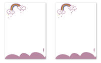 Vorderes Coverbild Notizblock-Set Regenbogen (für Kinder)