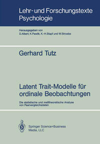 Vorderes Coverbild Latent Trait-Modelle für ordinale Beobachtungen