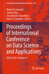 Vorderes Coverbild Proceedings of International Conference on Data Science and Applications