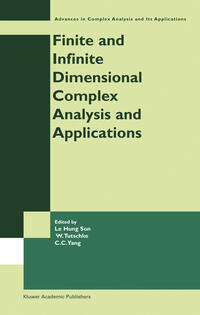 Vorderes Coverbild Finite or Infinite Dimensional Complex Analysis and Applications
