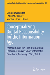 Vorderes Coverbild Conceptualizing Digital Responsibility for the Information Age
