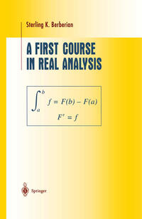 Vorderes Coverbild A First Course in Real Analysis