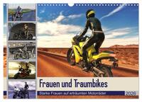 Vorderes Coverbild Frauen und Traumbikes (Wandkalender 2026 DIN A3 quer), CALVENDO Monatskalender