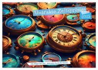 Vorderes Coverbild Abstrakte Zeitsprünge (Wandkalender 2025 DIN A2 quer), CALVENDO Monatskalender