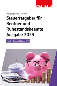Vorderes Coverbild Steuerratgeber für Rentner und Ruhestandsbeamte - Ausgabe 2023