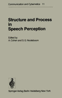 Vorderes Coverbild Structure and Process in Speech Perception