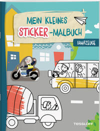 Vorderes Coverbild Mein kleines Sticker-Malbuch. Fahrzeuge