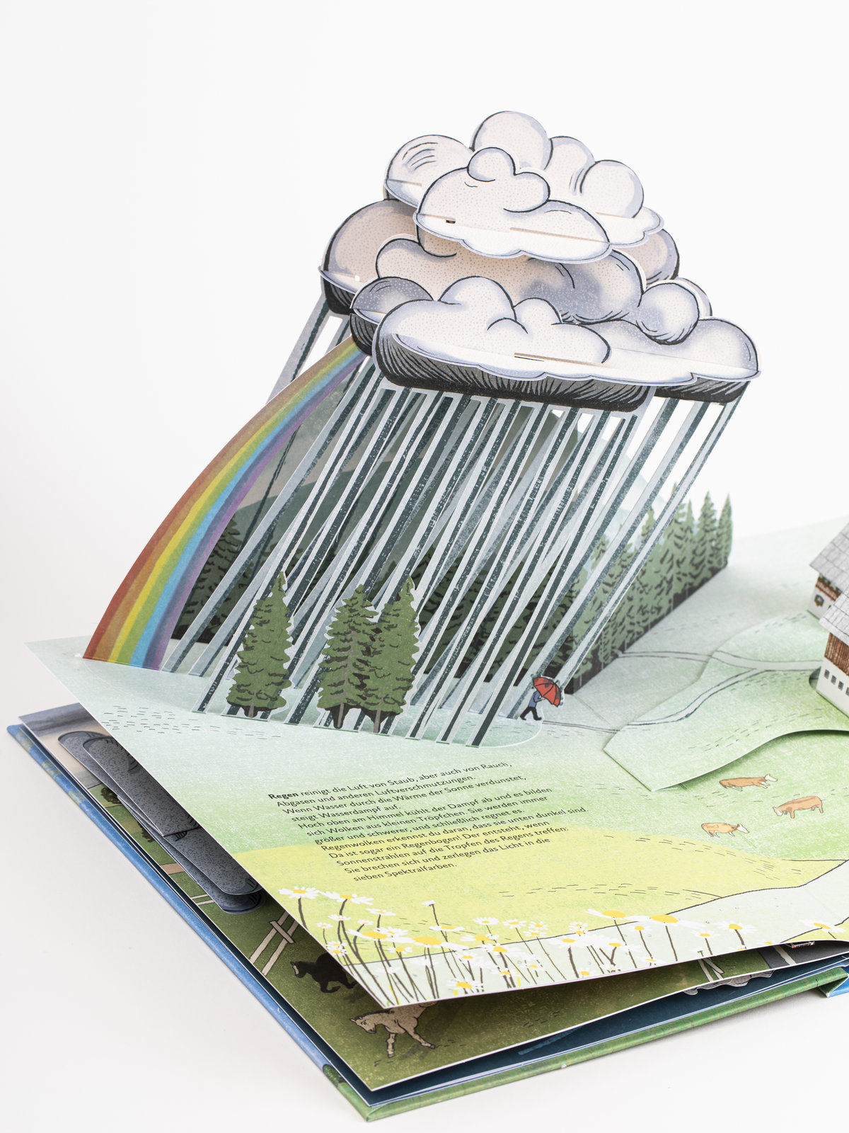 Beispielinhalt (Bild) Das Wetter. Pop-up-Buch