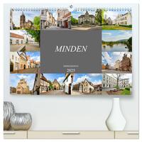 Vorderes Coverbild Minden Impressionen (hochwertiger Premium Wandkalender 2025 DIN A2 quer), Kunstdruck in Hochglanz