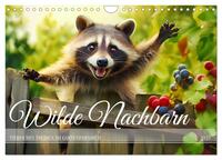 Vorderes Coverbild Wilde Nachbarn - Tierisches Treiben im Gartenparadies! (Wandkalender 2025 DIN A4 quer), CALVENDO Monatskalender