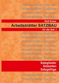 Vorderes Coverbild Arbeitsblätter SATZBAU