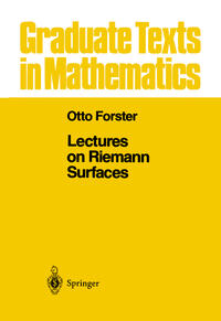 Vorderes Coverbild Lectures on Riemann Surfaces