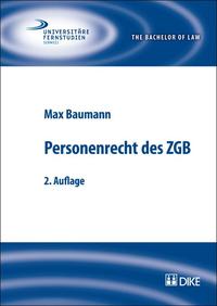 Vorderes Coverbild Personenrecht des ZGB
