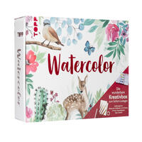 Vorderes Coverbild Watercolor - Die wunderbare Kreativbox. Mit Anleitungsbuch und Material