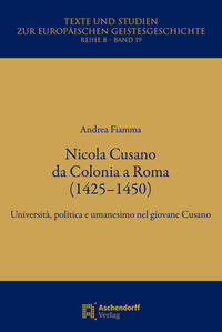 Vorderes Coverbild Nicola Cusa a Cologna a Roma (1425–1450)