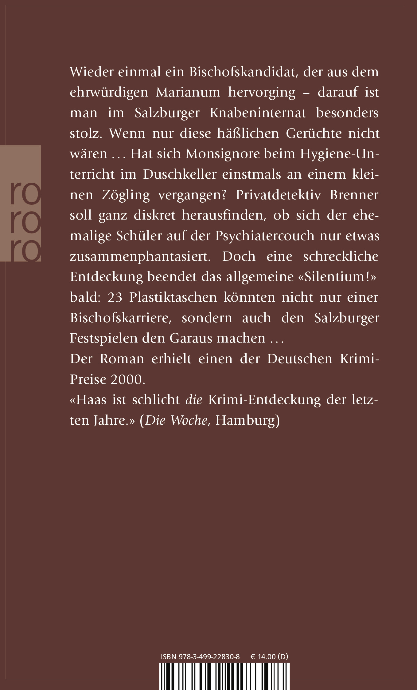 Rückseitencover Silentium!