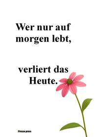 Vorderes Coverbild Wer nur auf morgen lebt, verliert das Heute