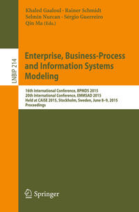 Vorderes Coverbild Enterprise, Business-Process and Information Systems Modeling